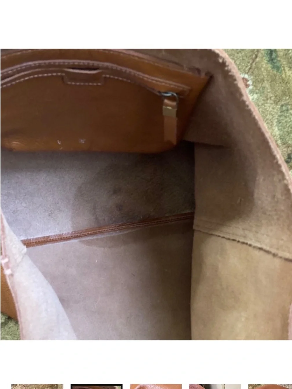 MADEWELL Large Genuine Leather Tote Bag.